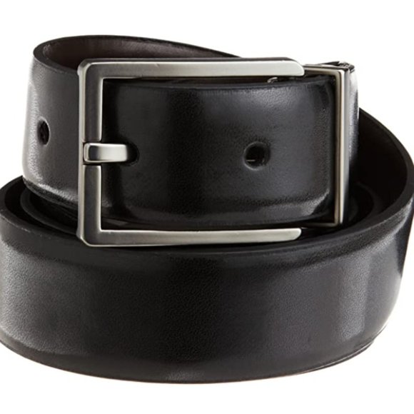 Other - Men's smooth leather double side belt